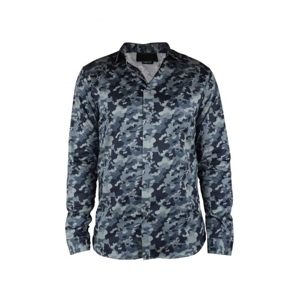Philipp Plein Men Ls Camouflage Shirt